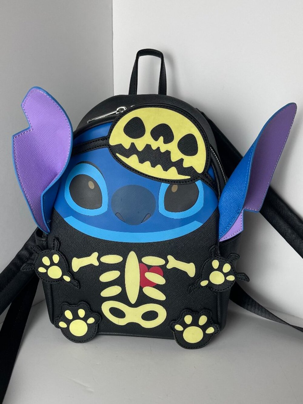 Her Universe Stitch as a Skeleton Mini Backpack